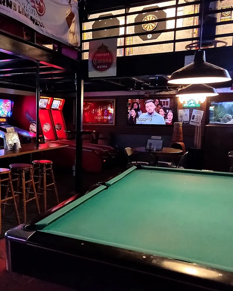 Pool table inside The Tavern